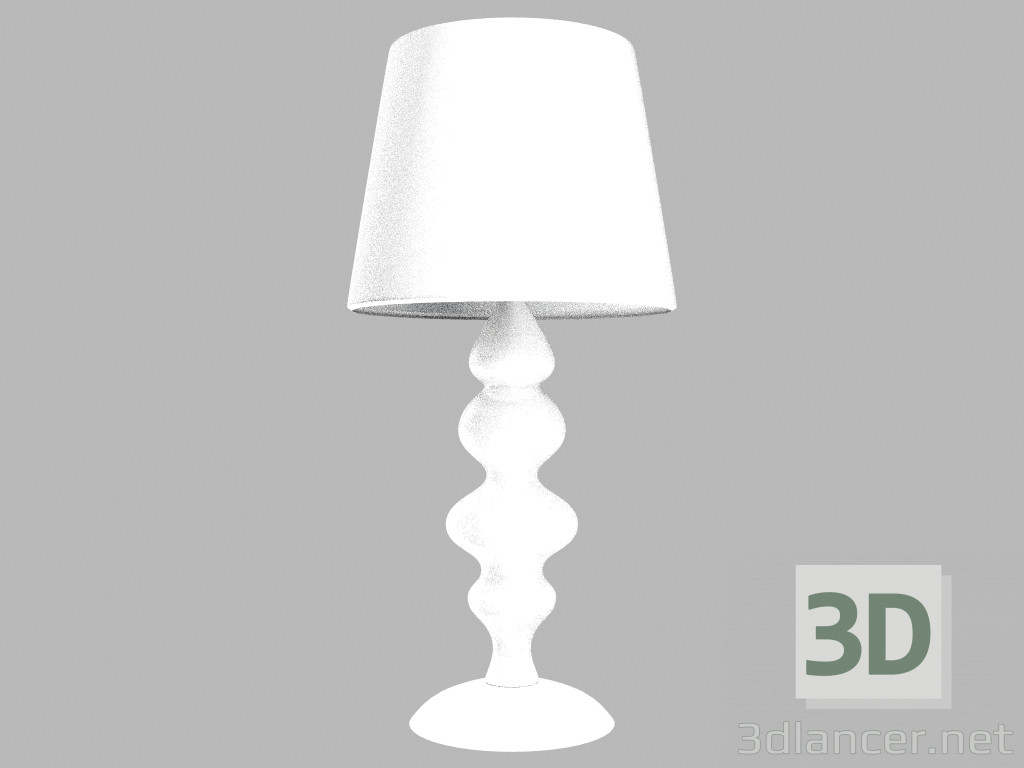 3d model Table lamp Paradiso MTP100601-1B, 1 set, white - preview
