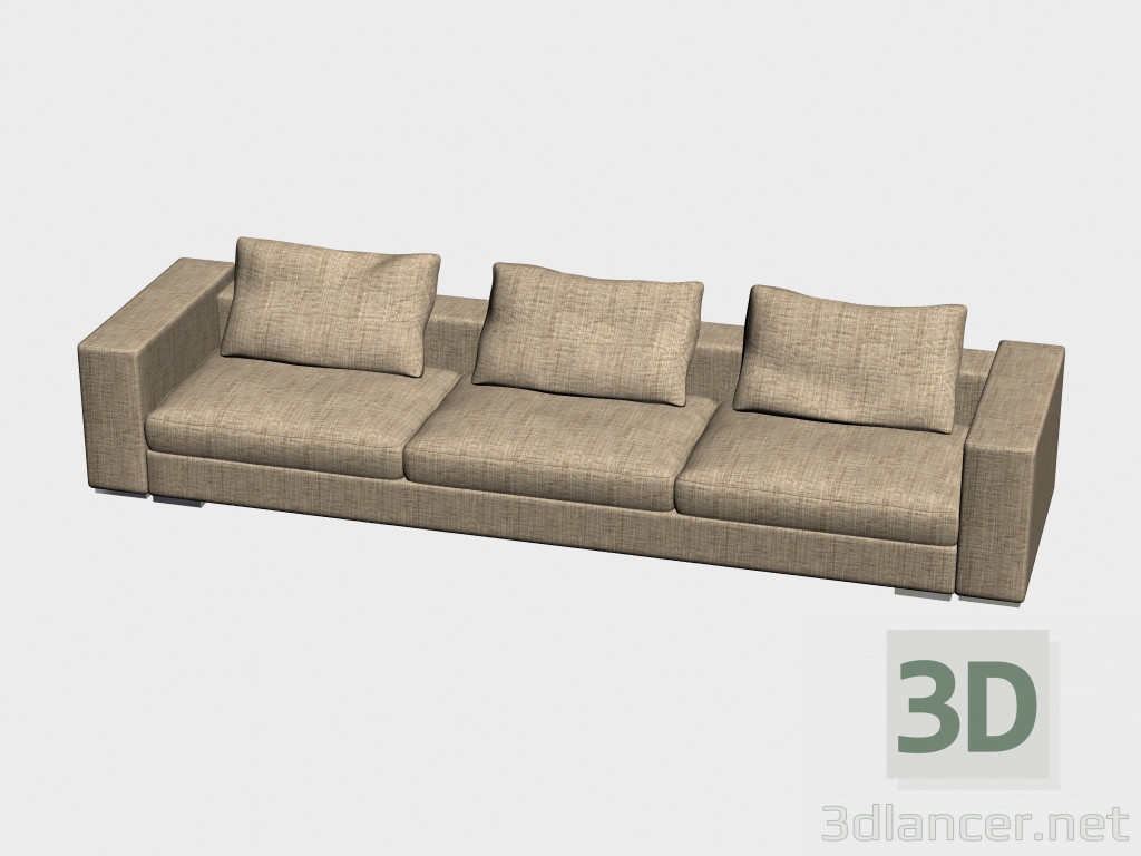 3 डी मॉडल इन्फिनिटी लक्स सोफा (348x98) - पूर्वावलोकन