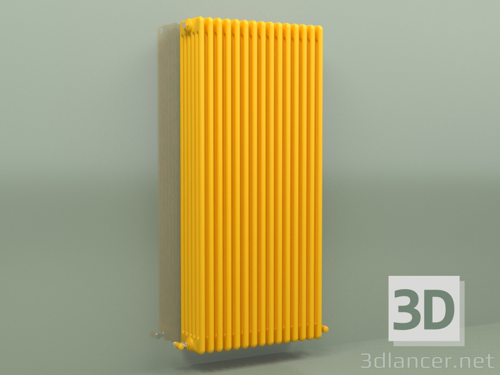 modèle 3D Radiateur TESI 6 (H 1500 15EL, jaune melon - RAL 1028) - preview