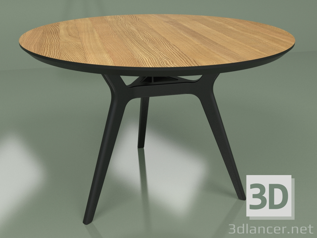 3D modeli Yemek masası Glat Meşe (1100) - önizleme