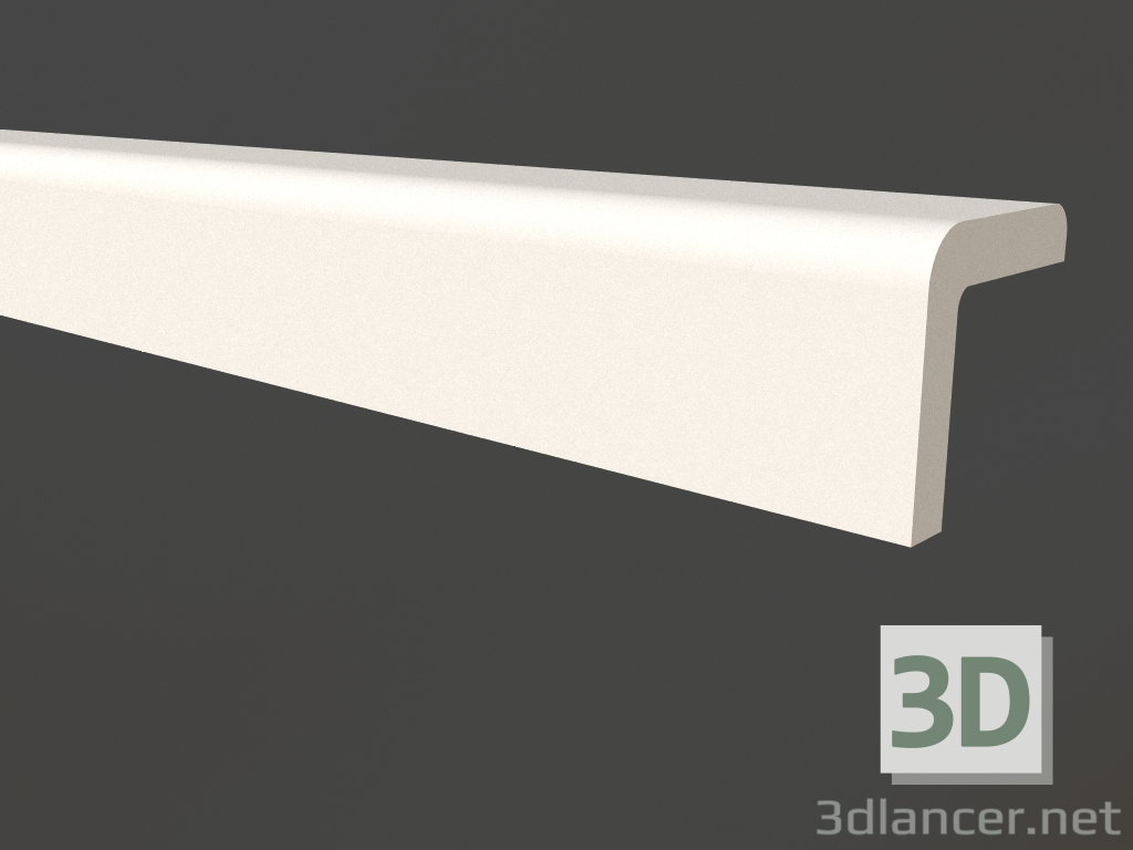 3d model Corner gypsum molding LGU 001 1 (30x30) - preview