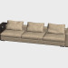 3 डी मॉडल सोफा इनफिनिटी लक्स (अलमारियों 348h98 के साथ) - पूर्वावलोकन