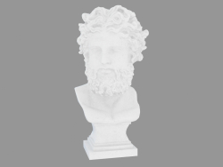 Escultura de mármol Busto de Zeus