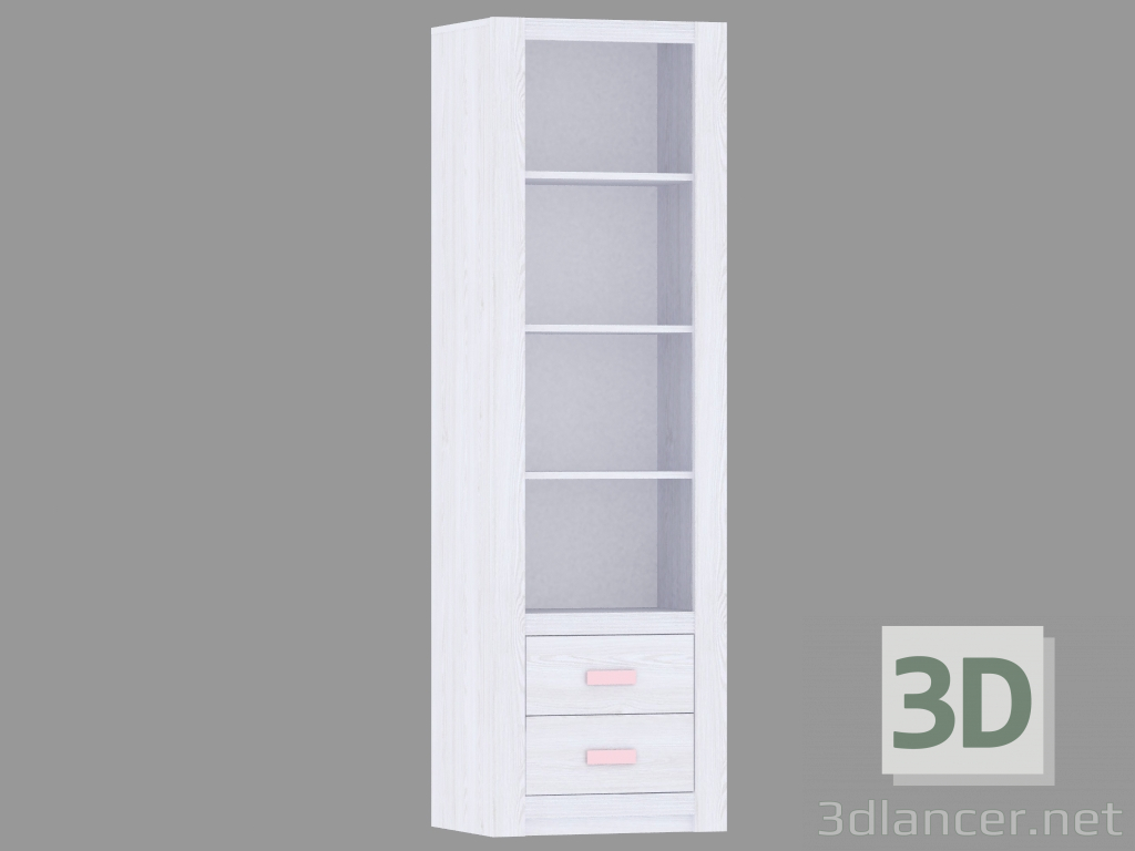 3D Modell Bücherregal (TYP LLOR01) - Vorschau