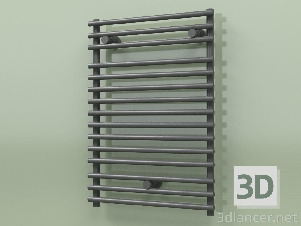 3D modeli Isıtmalı havlu askısı - Santorini (SAN 07500 mm, RAL - 9005) - önizleme