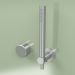 3d model Hydro-progressive bath and shower mixer with hand shower (16 58, AS) - preview