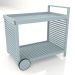 3d model Serving trolley (Blue gray) - preview