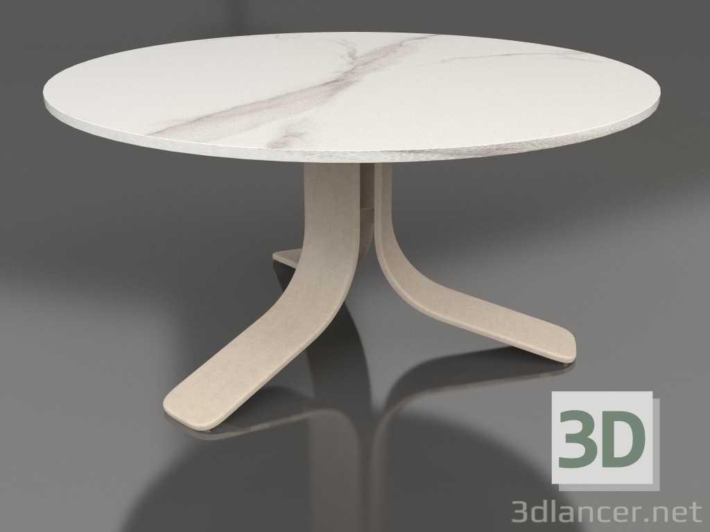 3d model Coffee table Ø80 (Sand, DEKTON Aura) - preview