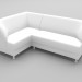 modello 3D Angolo divano Ufficio - anteprima