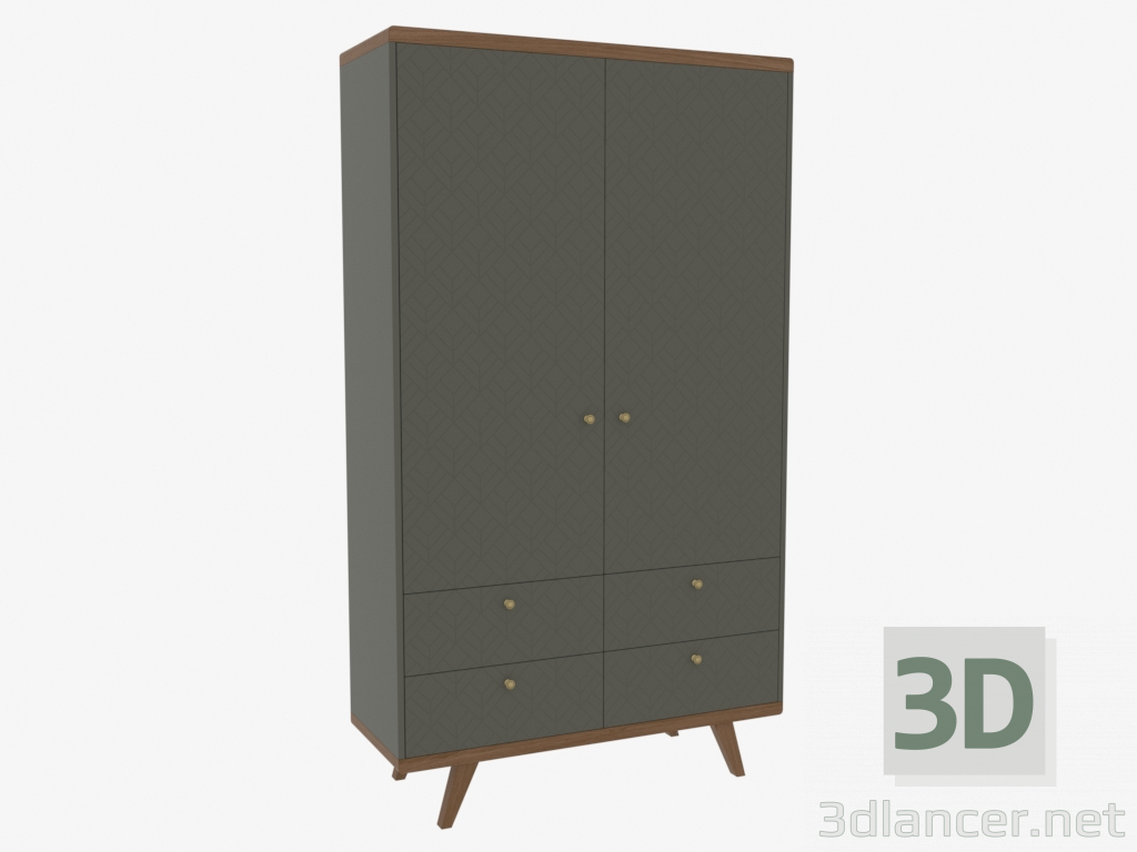 modèle 3D Cabinet THIMON v2 avec tiroirs (IDC0351011123) - preview