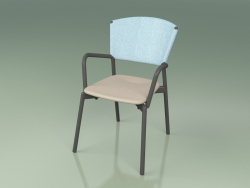 Sandalye 021 (Metal Duman, Gök, Poliüretan Reçine Köstebek)