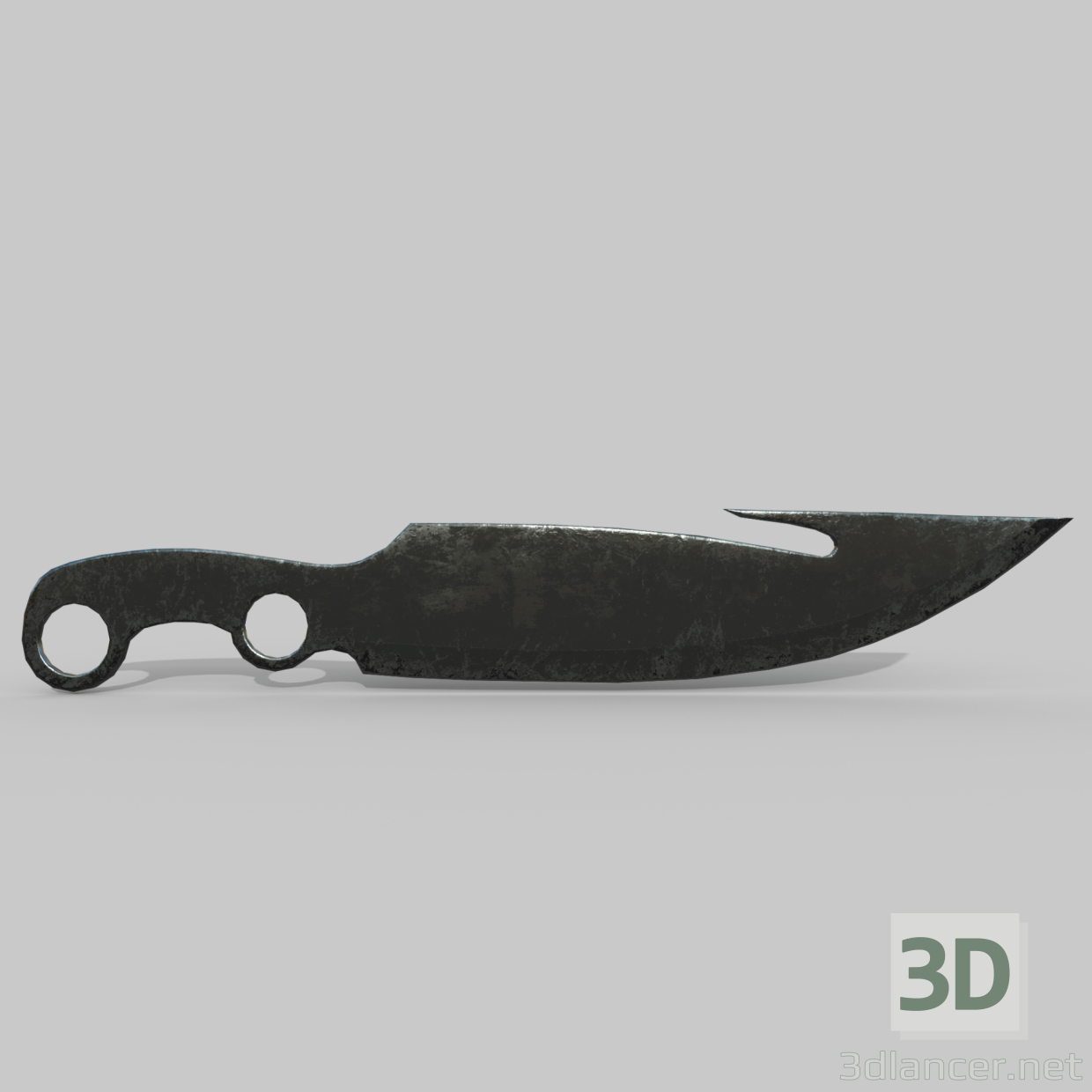 3d модель Охотничий нож – превью
