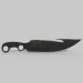 3d model cuchillo de cazador - vista previa