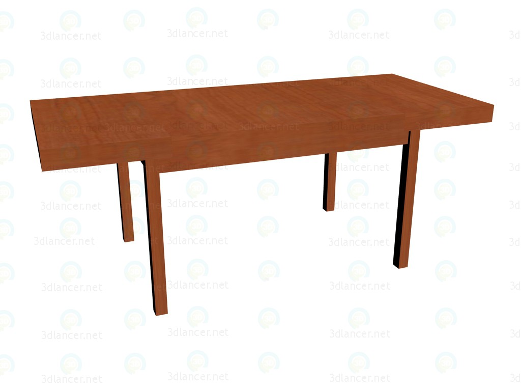 modèle 3D Table pliante (à plat) - preview
