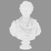 3 डी मॉडल संगमरमर मूर्तिकला Octavianus Augustus - पूर्वावलोकन