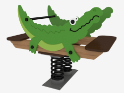 Rocking chair d'un terrain de jeu Crocodile (6123)