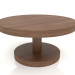 3 डी मॉडल कॉफी टेबल जेटी 022 (डी = 700x350, लकड़ी की भूरी रोशनी) - पूर्वावलोकन