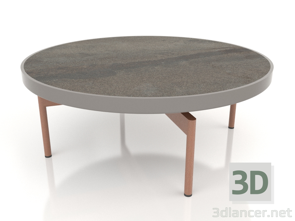 modèle 3D Table basse ronde Ø90x36 (Gris quartz, DEKTON Radium) - preview