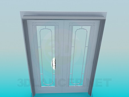 3d model Two-folding door - preview