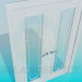 modello 3D Porta pieghevole a due - anteprima