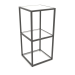 3d model Square console rack (GLASS, 40x40x86, 3 shelves) - preview