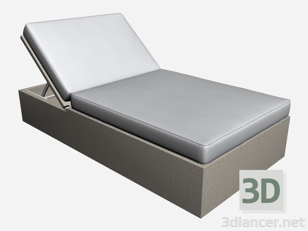 3D Modell Chaiselongue Chaise Longe 55600 55650 - Vorschau