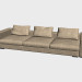 3d model Infiniti LUX sofa (348x124) - preview