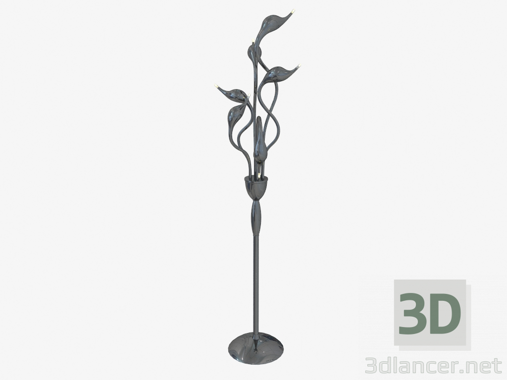 modello 3D Lampada da terra Cigno Collo (751767) - anteprima