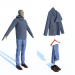 modèle 3D de Vestes à capuche, jeans et mocassins acheter - rendu