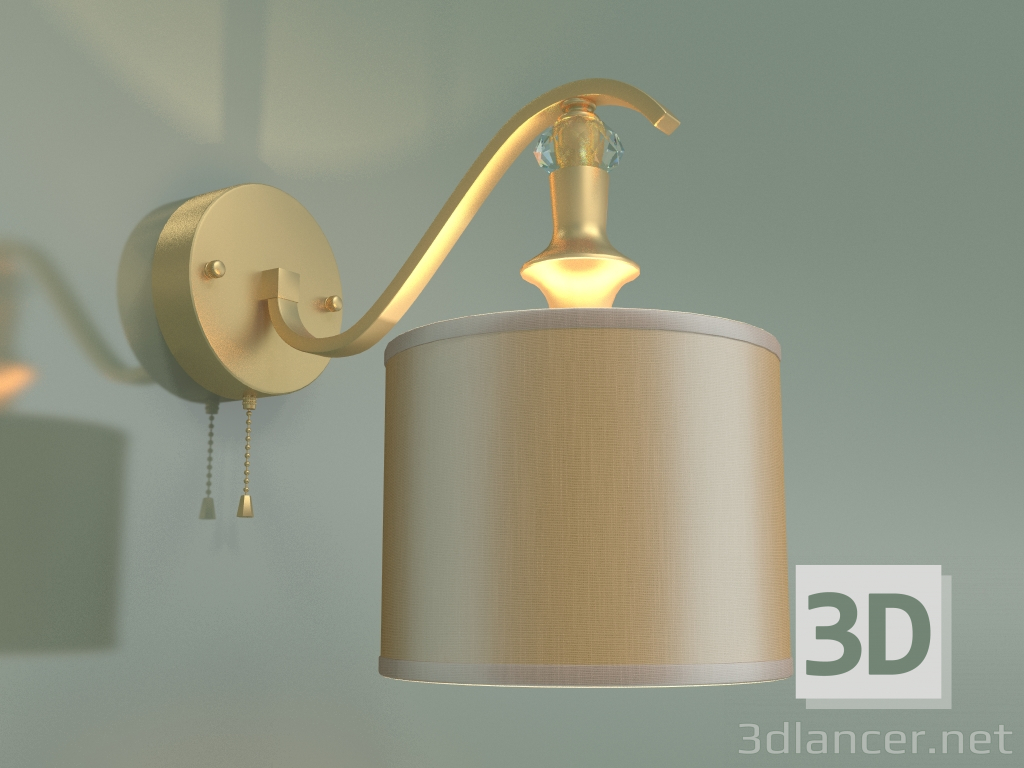 3D modeli Aplik 60070-1 (inci altın) - önizleme