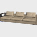 3d model Sofa Infiniti LUX (with shelves, 348x124) - preview