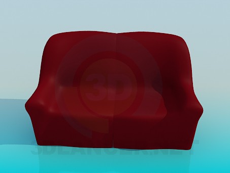 modello 3D Divano - anteprima