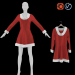 3d Рождественское платье модель купить - ракурс