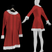 3d Рождественское платье модель купить - ракурс