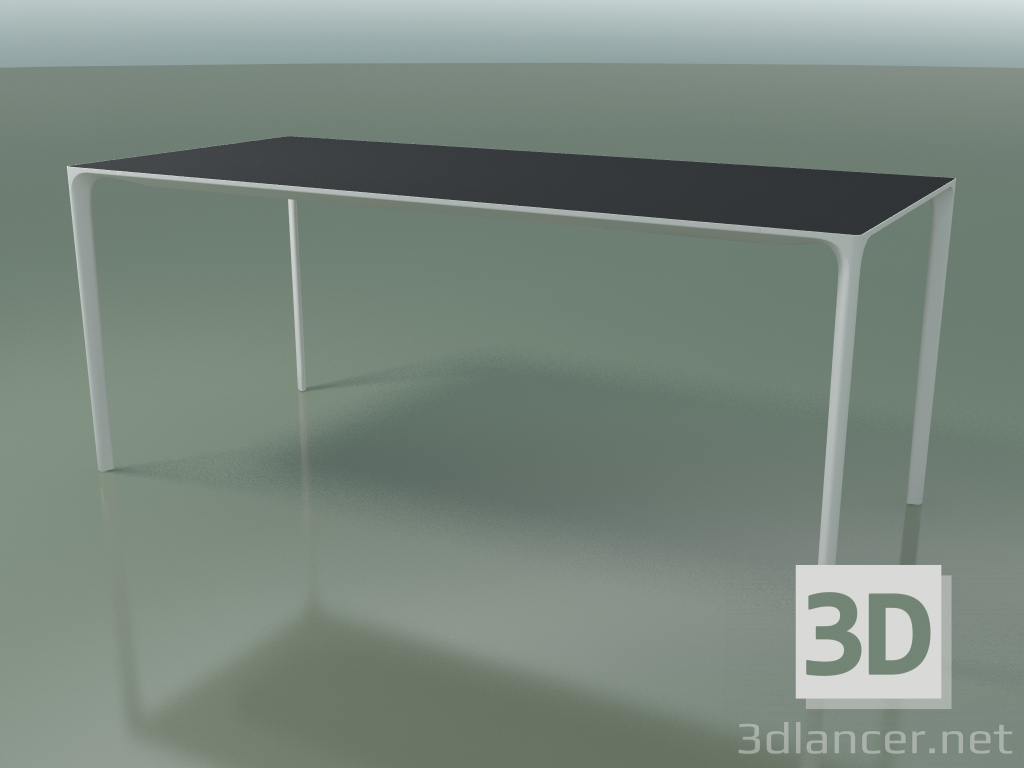 3D Modell Rechteckiger Tisch 0814 (H 74 - 79x180 cm, Laminat Fenix F06, V12) - Vorschau