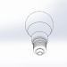 3d Светодиодная лампочка (светодиодный прожектор) модель купить - ракурс