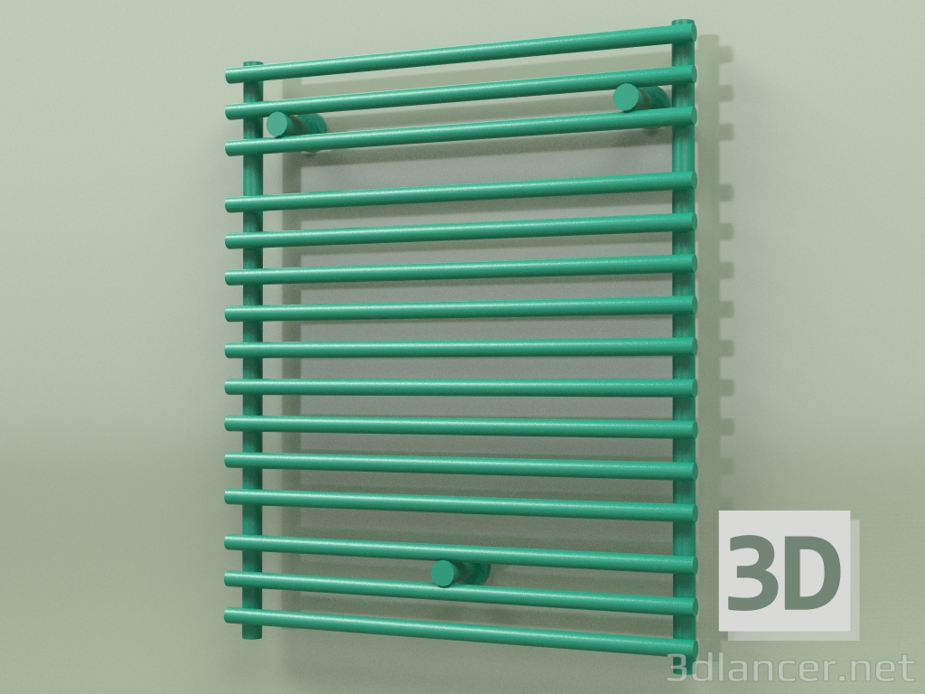 3D modeli Isıtmalı havlu askısı - Santorini (SAN 07 600 mm, RAL - 6016) - önizleme