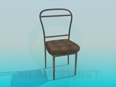 3d модель Простой стул – превью