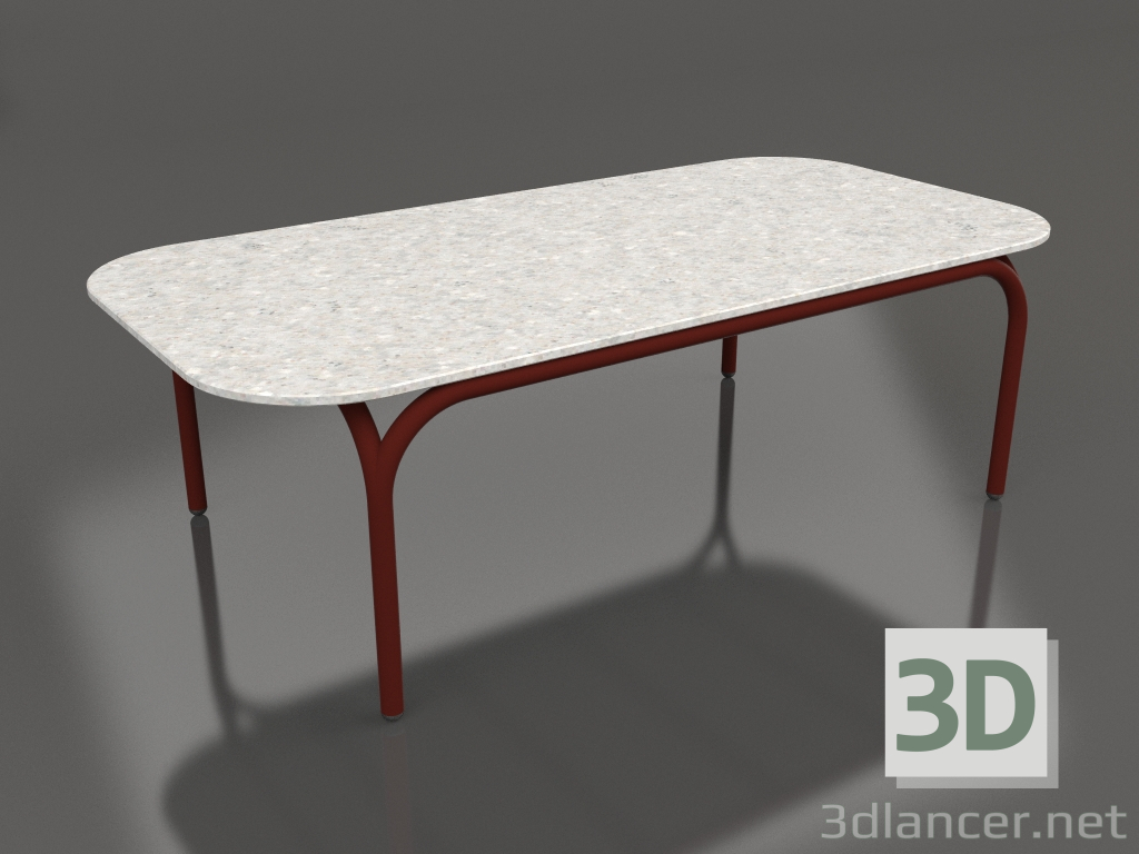 3d модель Кофейный стол (Wine red, DEKTON Sirocco) – превью