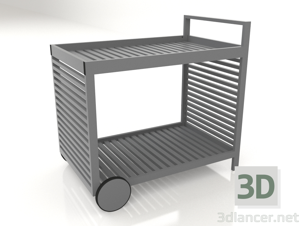 modello 3D Carrello di servizio (Antracite) - anteprima