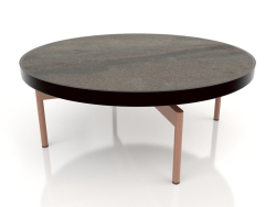 Round coffee table Ø90x36 (Black, DEKTON Radium)