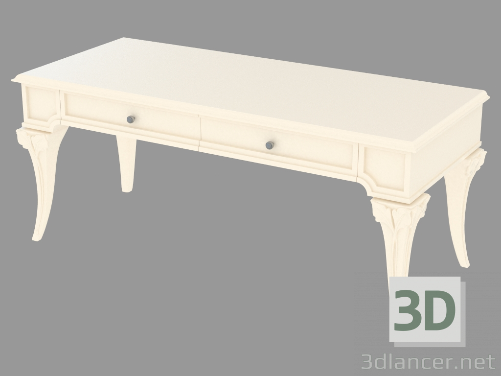 modèle 3D Table avec deux tiroirs TRTODC - preview