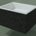 3d model Wall-mounted washbasin (02R132301, Nero Assoluto M03, L 60, P 48, H 36 cm) - preview