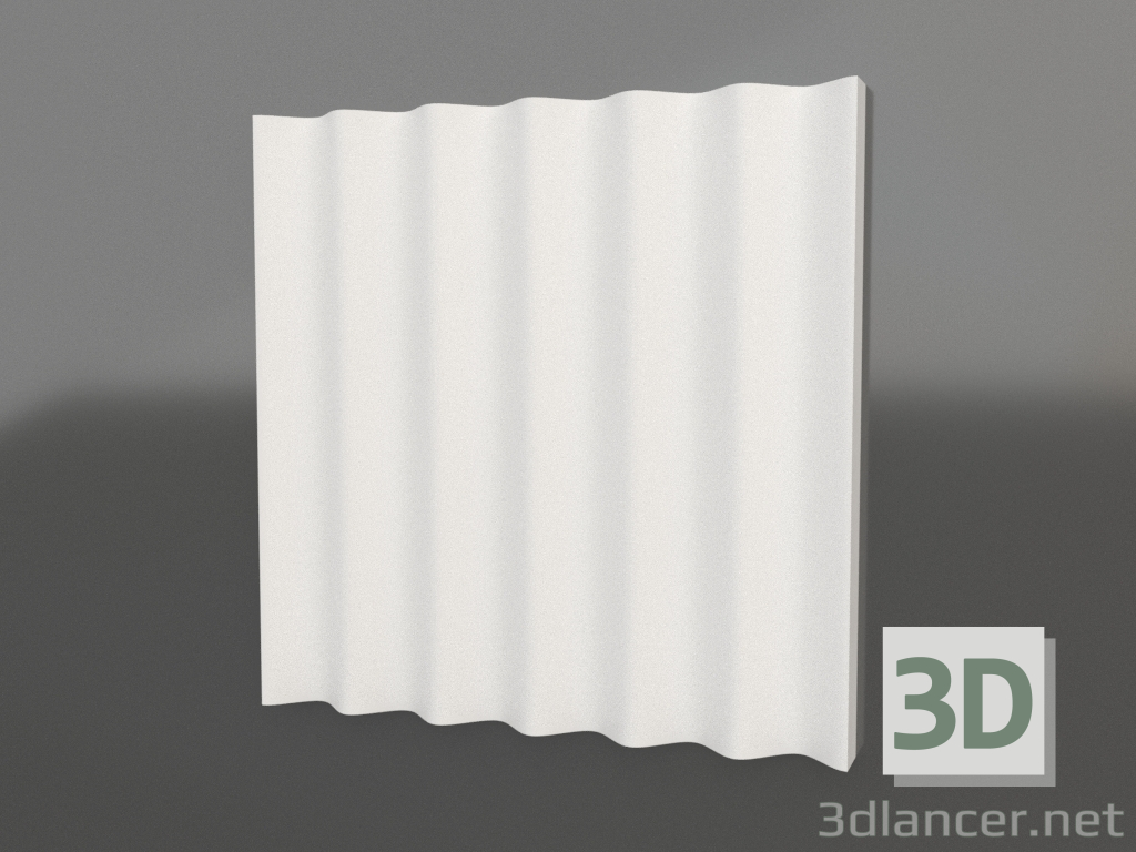 modèle 3D Panneau 3d Petite vague - preview
