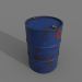 Barril 200 litros Óxido azul 3D modelo Compro - render