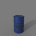 Barril 200 litros Óxido azul 3D modelo Compro - render