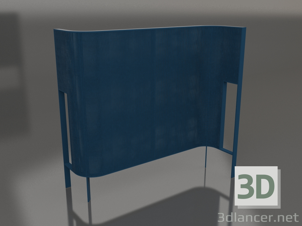 3D Modell Trennwand (Graublau) - Vorschau