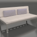 modello 3D Modulo divano, sezione 4 (Grigio quarzo) - anteprima