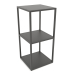 Modelo 3d Rack de console quadrado (METAL, 40x40x86, 3 prateleiras) - preview