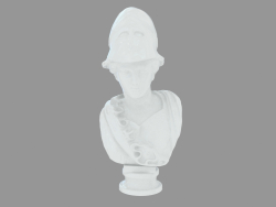 Busto de porcelana de Minerva